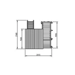 Parque Juegos Infantil De Madera Penthouse XL Con Columpio Doble -Juguete Descuento Tienda medias 2381