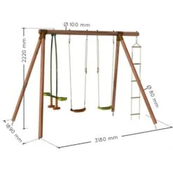 Soulet - Columpio De Madera Gabin -Juguete Descuento Tienda medias 2384