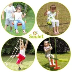 Soulet - Columpio De Madera Gabin -Juguete Descuento Tienda medias 2385