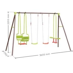 Soulet - Columpio De Acero Acier 2B1CL1V -Juguete Descuento Tienda medias 2391