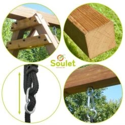 Soulet - Columpio De Madera Prune -Juguete Descuento Tienda medias 2418