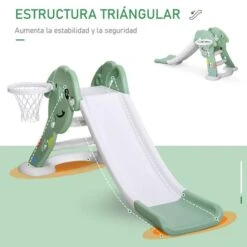 Homcom - Tobogán Infantil Con Canasta De Baloncesto 15 Homcom - Tobogán Infantil Con Canasta De Baloncesto -Juguete Descuento Tienda medias 2445