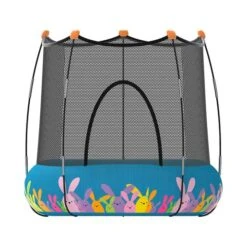 Parque De Juegos Con Cama Elástica Azul 9 Parque De Juegos Con Cama Elástica Azul -Juguete Descuento Tienda medias 2579