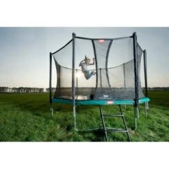 Cama Elástica Con Red Berg Favorit Gris 380 -Juguete Descuento Tienda medias 2710