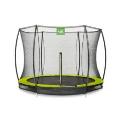 EXIT TOYS Exit - Cama Elástica Silhouette Redonda De Suelo Verde 244 Cm