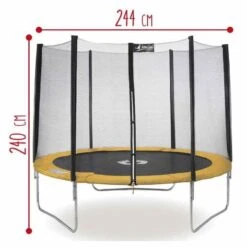 Sun & Sport - Trampolín De 244 Cm Con Red De Seguridad -Juguete Descuento Tienda medias 2784