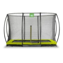 EXIT TOYS Exit - Cama Elástica Silhouette Rectangular De Suelo Verde 244 Cm