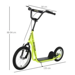 Homcom - Patinete Scooter Ajustable Neon -Juguete Descuento Tienda medias 3172