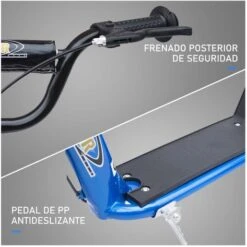 Homcom - Patinete Scooter Ajustable 2 Ruedas Azul -Juguete Descuento Tienda medias 3190
