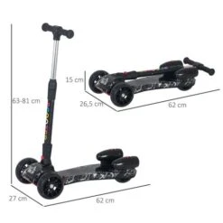 Homcom - Patinete Scooter Con Efectos De Luz Y Sonido -Juguete Descuento Tienda medias 3196