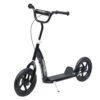 Homcom - Patinete Scooter Ajustable 2 Ruedas Negro