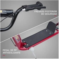 Homcom - Patinete Scooter Ajustable 2 Ruedas Rojo 16 Homcom - Patinete Scooter Ajustable 2 Ruedas Rojo -Juguete Descuento Tienda medias 3380