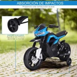 Homcom - Moto Eléctrica Batería Con Ruedas De Equilibrio -Juguete Descuento Tienda medias 3401
