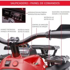 Homcom - Quad Eléctrico -Juguete Descuento Tienda medias 3442