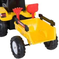 Homcom - Tractor Pedal Con Remolque Para Niños HomCom -Juguete Descuento Tienda medias 3454