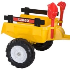 Homcom - Tractor Pedal Con Remolque Para Niños HomCom -Juguete Descuento Tienda medias 3457