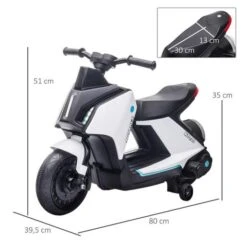 Homcom - Moto Eléctrica Infantil Vehículo De Batería 12 Homcom - Moto Eléctrica Infantil Vehículo De Batería -Juguete Descuento Tienda medias 3472