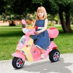 Homcom - Moto Eléctrica Infantil Tipo Triciclo HomCom -Juguete Descuento Tienda medias 3492