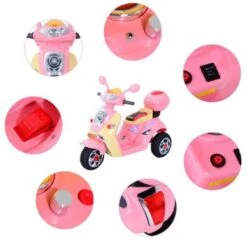 Homcom - Moto Eléctrica Infantil Tipo Triciclo HomCom -Juguete Descuento Tienda medias 3496