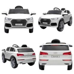 Homcom - Coche Eléctrico Audi Q5 Blanco -Juguete Descuento Tienda medias 3517