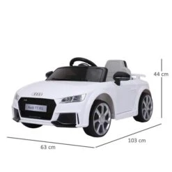 Homcom - Audi TT Eléctrico Blanco -Juguete Descuento Tienda medias 3554