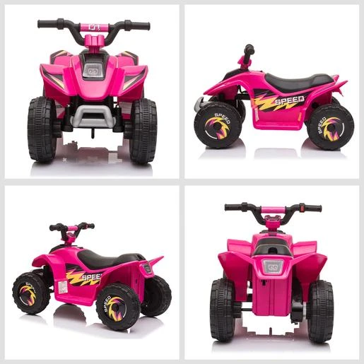 Homcom - Quad Eléctrico Batería 6V Rosa 10 Homcom - Quad Eléctrico Batería 6V Rosa - Imagen 8