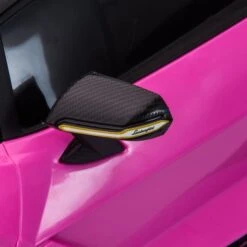 Homcom - Lamborghini SIAN Eléctrico Rosa -Juguete Descuento Tienda medias 3585