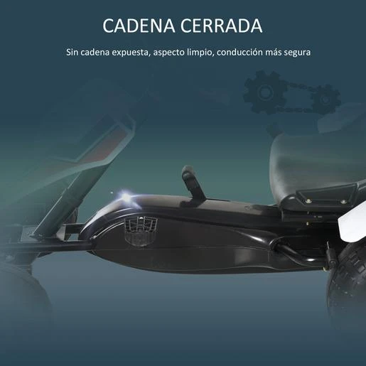 Homcom - Go Kart Infantil Pedales 6 Homcom - Go Kart Infantil Pedales - Imagen 4