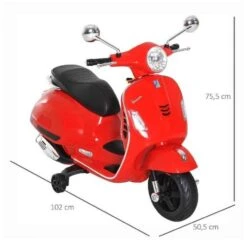 Homcom - Moto Eléctrica Infantil Rojo HomCom -Juguete Descuento Tienda medias 3633