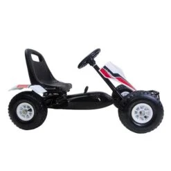 Go Kart A Pedales Con Ruedas De Aire Blanco -Juguete Descuento Tienda medias 3665