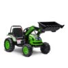 Homcom - Excavadora Tractor Vehículo De Batería Verde -Juguete Descuento Tienda medias 3666