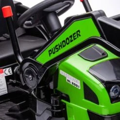 Homcom - Excavadora Tractor Vehículo De Batería Verde -Juguete Descuento Tienda medias 3673