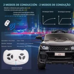 Homcom - Coche Eléctrico SUV Negro -Juguete Descuento Tienda medias 3705