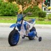 Homcom - Moto Eléctrica Azul-blanco -Juguete Descuento Tienda medias 3754
