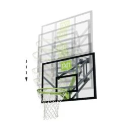 EXIT TOYS Exit - Tablero De Baloncesto Galaxy Transparente Para Pared -Juguete Descuento Tienda medias 4068