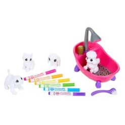 Washimals - Set Bañera Y 4 Mascotas -Juguete Descuento Tienda medias 439