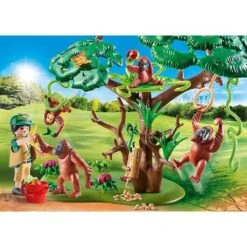 Playmobil - Orangutanes Con árbol - 70345 -Juguete Descuento Tienda medias 4517