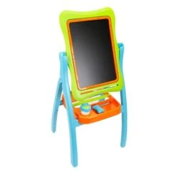 Pizarra Azul De Doble Cara Con Bandeja -Juguete Descuento Tienda medias 455