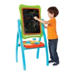 Pizarra Azul De Doble Cara Con Bandeja -Juguete Descuento Tienda medias 460