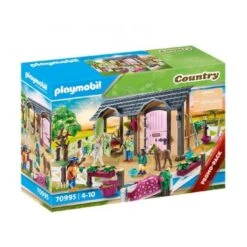 Playmobil - Clases De Equitación Con Boxes De Caballos - 70995