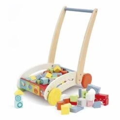 Wood’ N Play - Carrito Con Bloques De Madera
