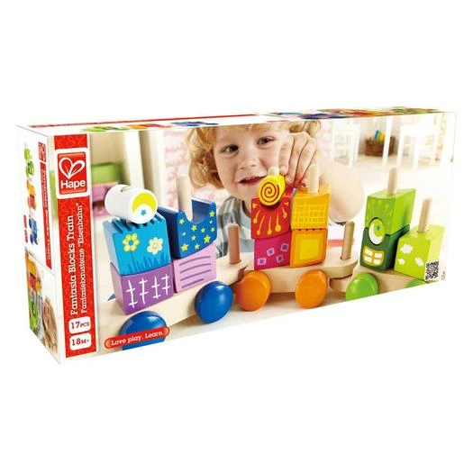 Hape Tren De Bloques De Madera 4 Hape Tren De Bloques De Madera - Imagen 2