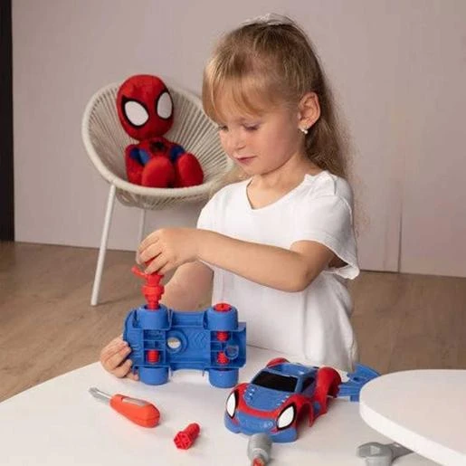 Smoby - Maletín De Herramientas Para Construir Coche Spidey ㅤ 4 Smoby - Maletín De Herramientas Para Construir Coche Spidey ㅤ - Imagen 2