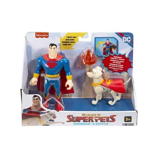 Imaginext Fisher Price - DC Liga De Super Mascotas - Superman Y Krypto 6 Imaginext Fisher Price - DC Liga De Super Mascotas - Superman Y Krypto - Imagen 4