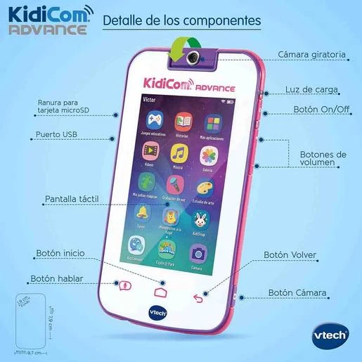 Vtech - KidiCom Advance Rosa 6 Vtech - KidiCom Advance Rosa - Imagen 4
